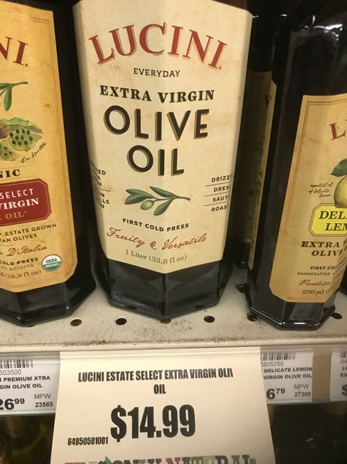 Lucini Extra Virgin Olive Oil Harvest Fresh Grocery and Deli